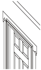 Fastening and sealing the unit: head jamb sealing Fastening and sealing the unit: head jamb sealing