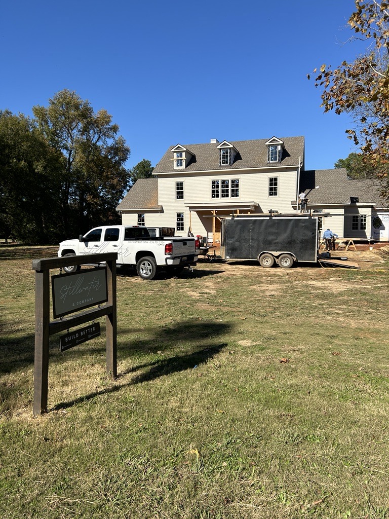 Builder site with a truck